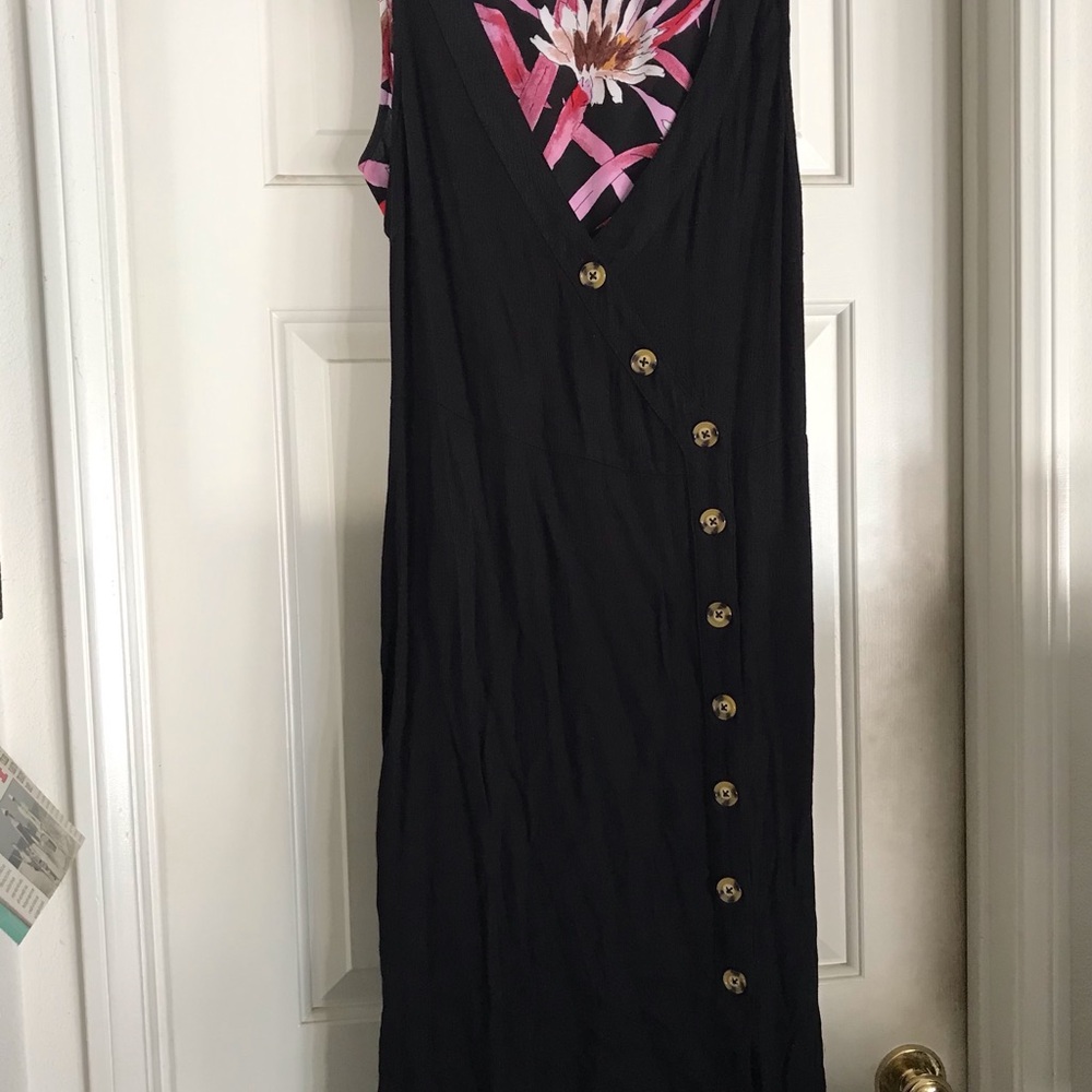 Wild Fable Black  Midi Dress